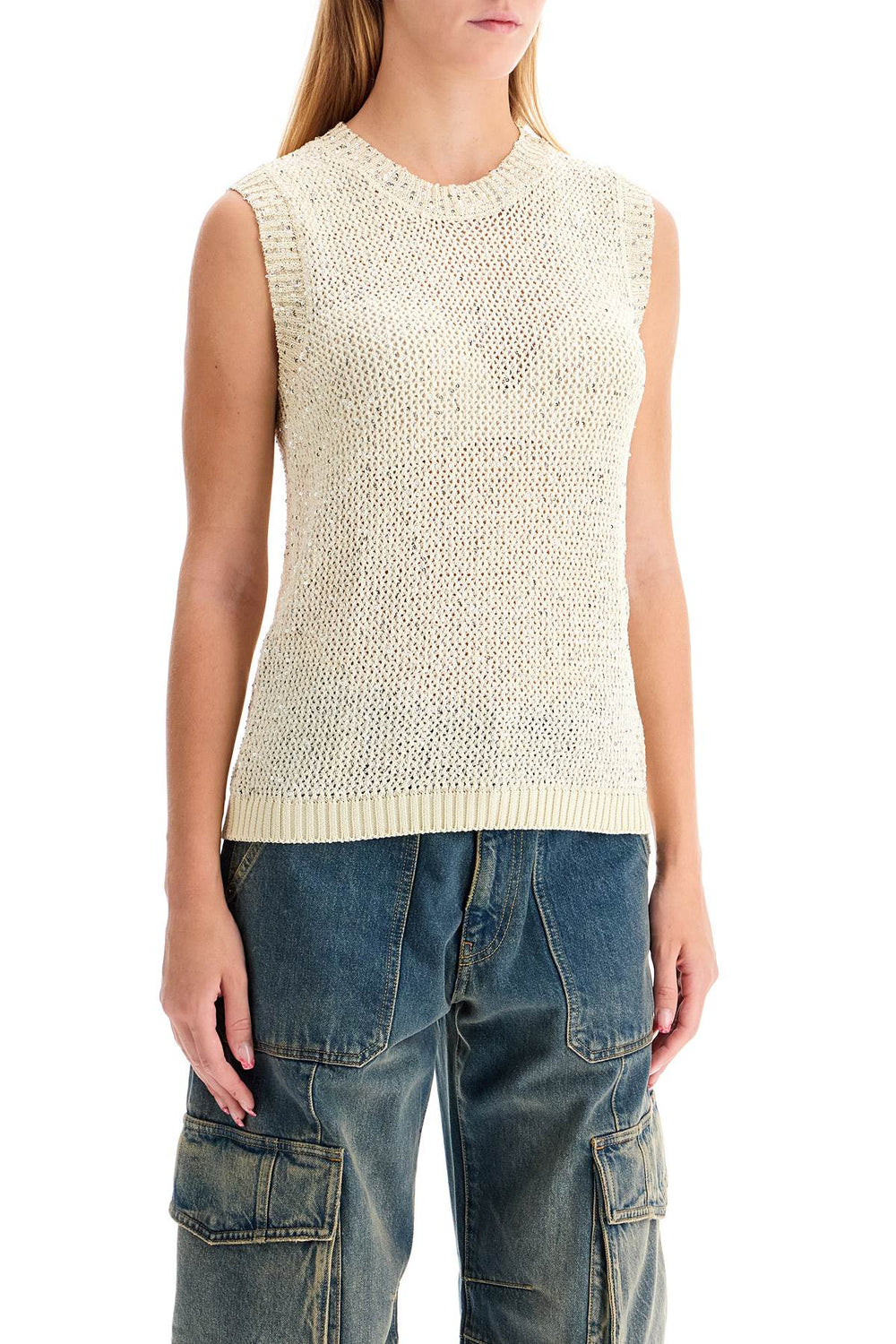 Golden Goose Journey Sequin Knit Top