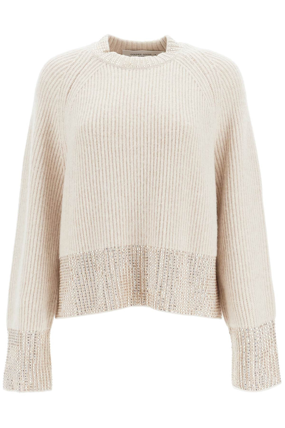 Golden Goose Crystal Embellished Boxy Sweater