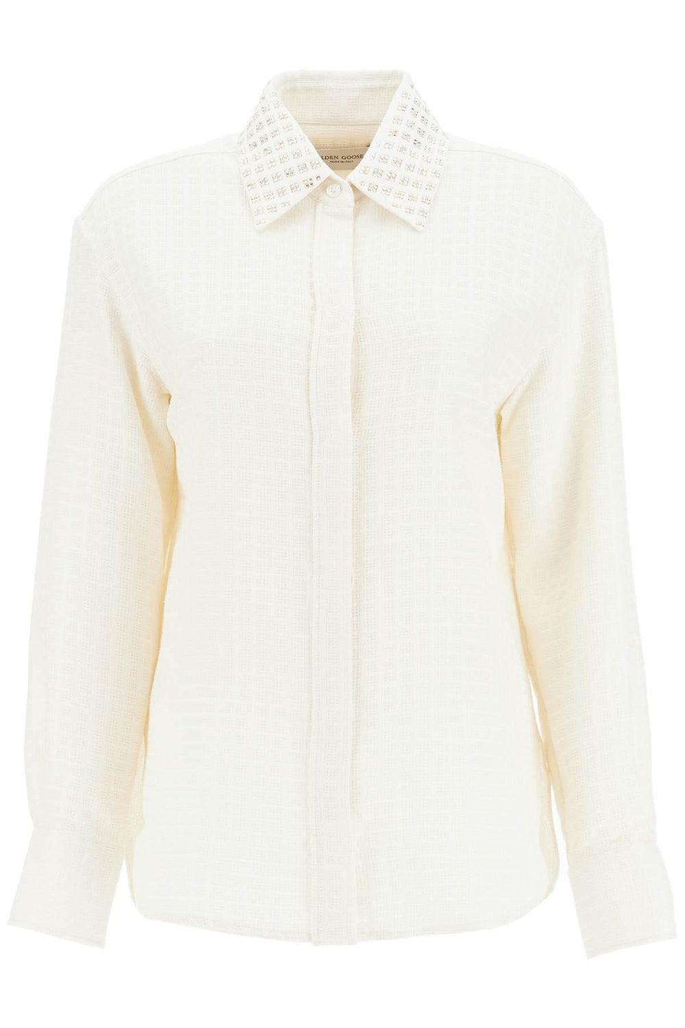 Golden Goose Crystal Embellished Collar Shirt