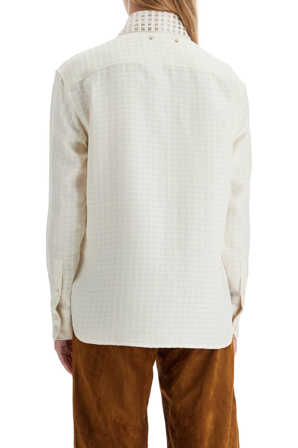 Golden Goose Crystal Embellished Collar Shirt