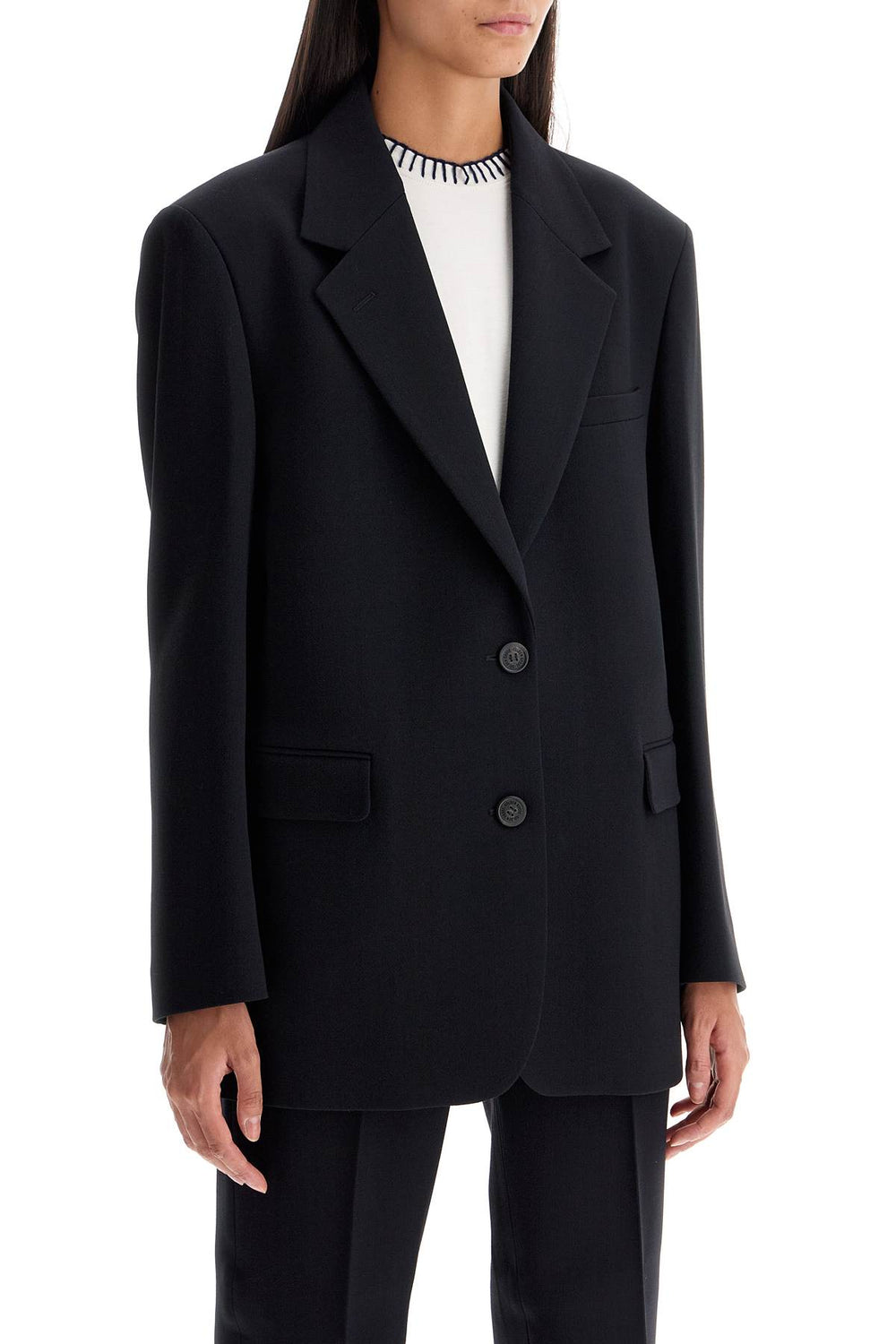 Golden Goose Single-Breasted Crepe Blazer