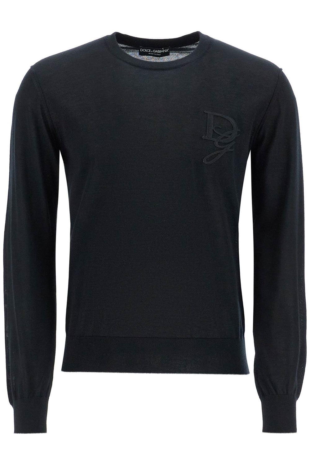 Dolce & Gabbana Cashmere Sweater With DG Embroidery