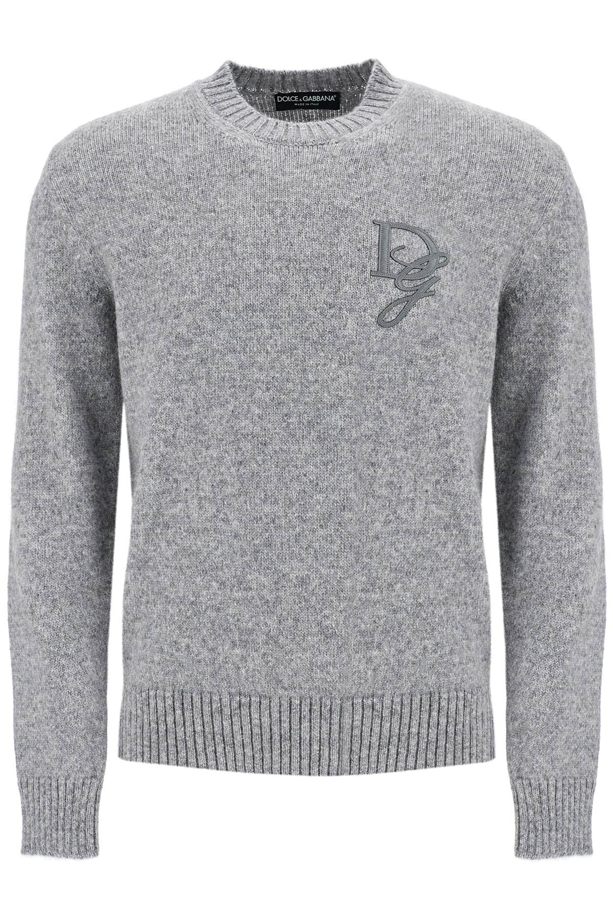 Dolce & Gabbana Round Neck Pullover Sweater With Dg