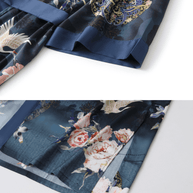 Ulivary Short Kimono Robe Crane