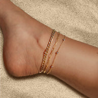 Zoe Lev 14k Gold Open Link Chain Anklet