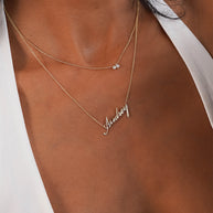 Zoe Lev Diamond Toi Et Moi Necklace