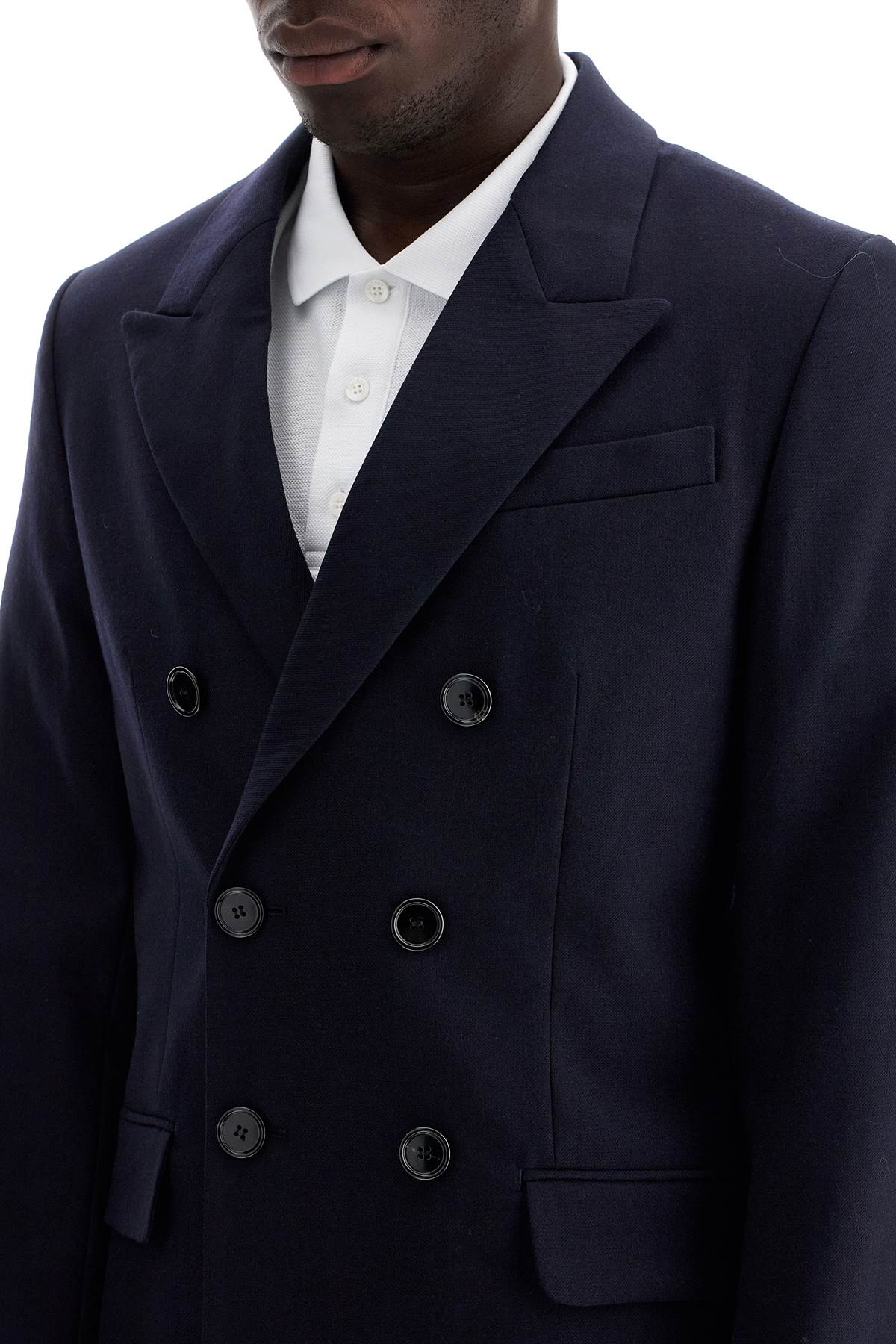 Ami Alexandre Matiussi Double-Breasted Wool Jacket