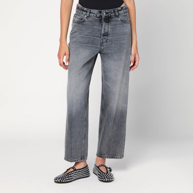 HAIKURE Grey Washed Effect Jeans