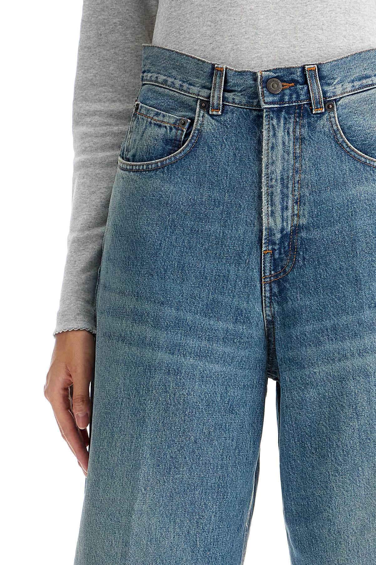 Haikure Knee-Length Denim Shorts