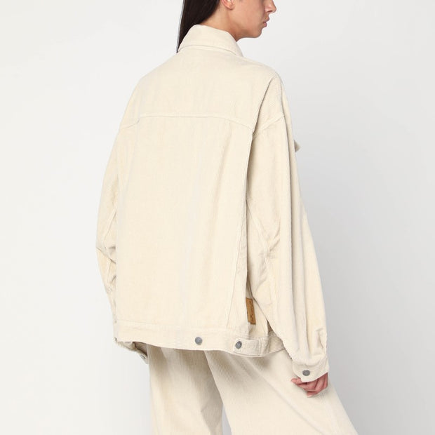 HAIKURE Wide Ecru Corduroy Jacket
