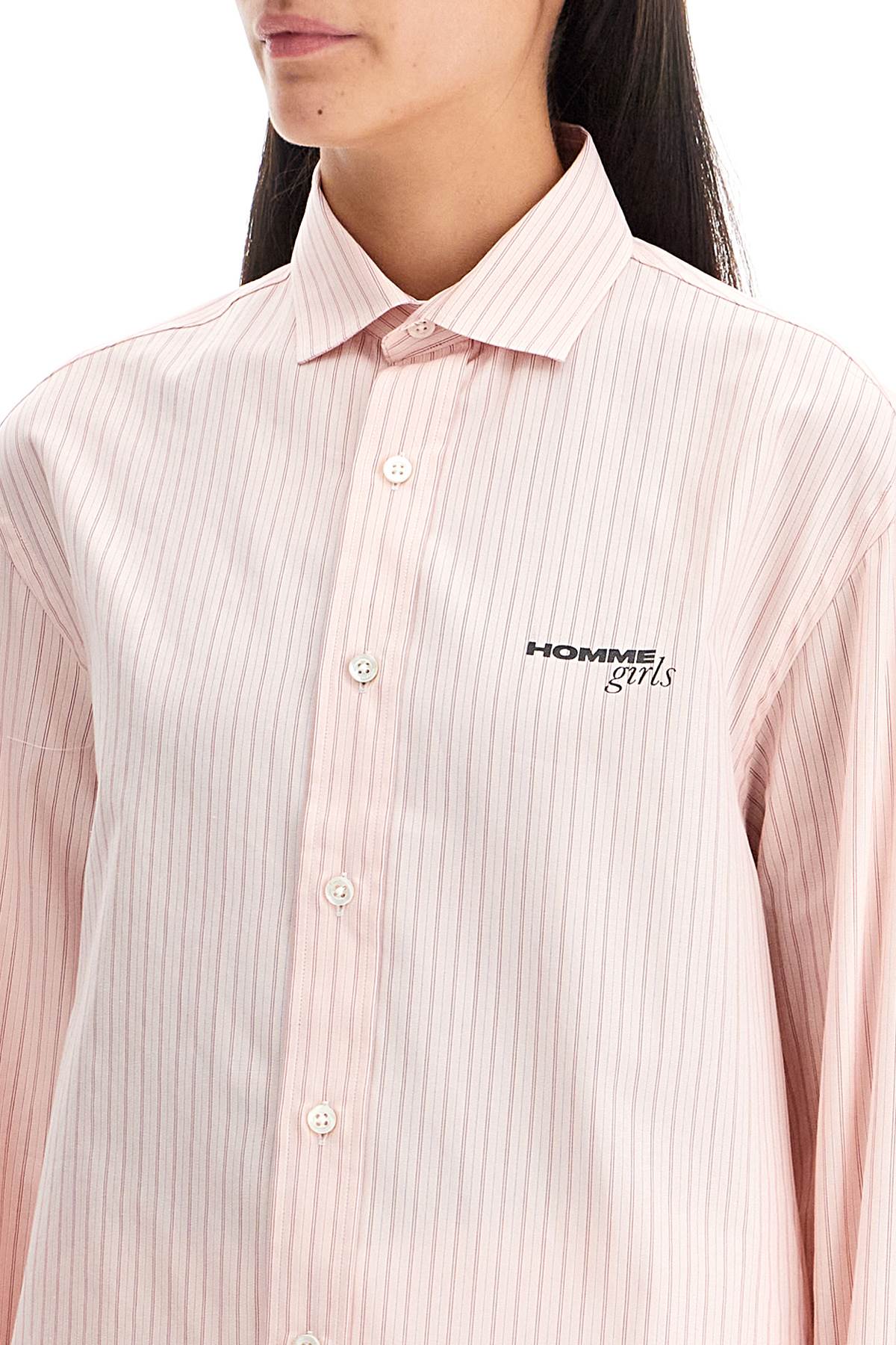 Homme Girls Striped Oxford Shirt