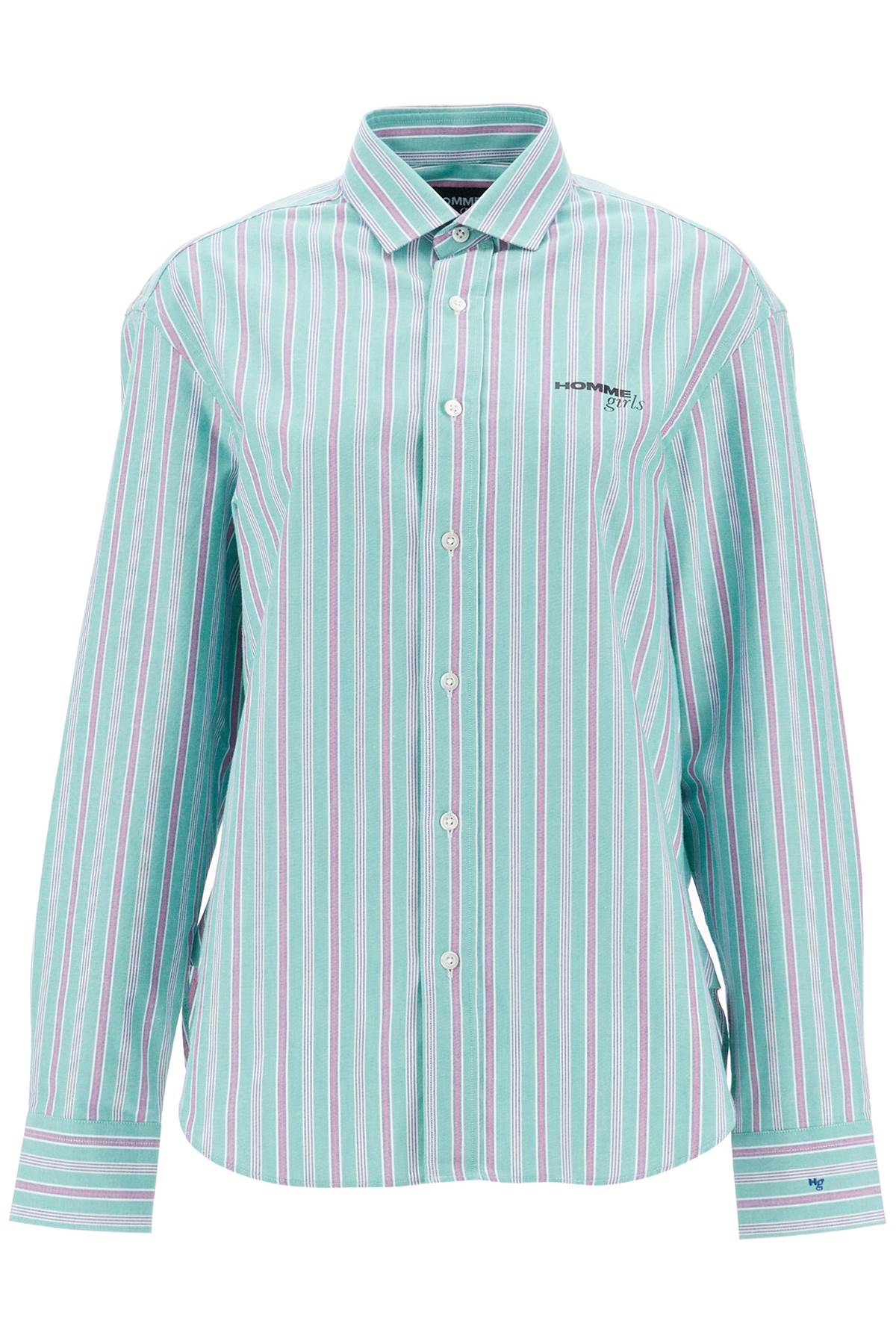 Homme Girls Striped Oxford Shirt