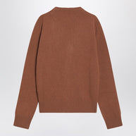 Ami Paris Hazelnut-coloured Ami De Coeur Cardigan