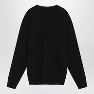 Ami Paris Black Ami De Coeur Sweater
