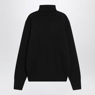 Ami Paris Black Turtleneck Sweater Ami De Coeur