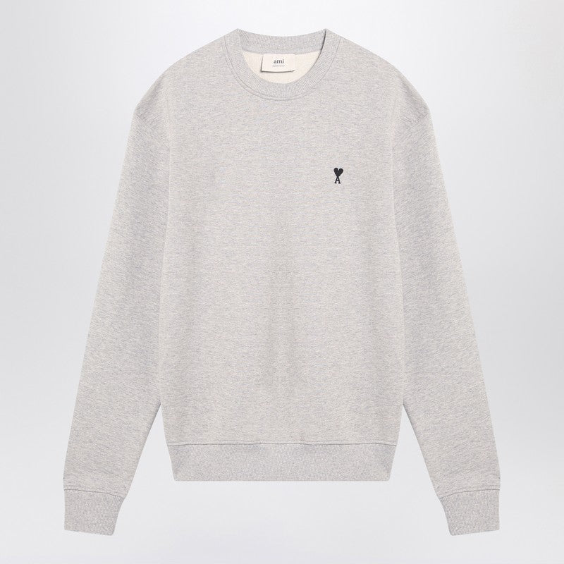 Ami Paris Grey Ami De Coeur Sweatshirt