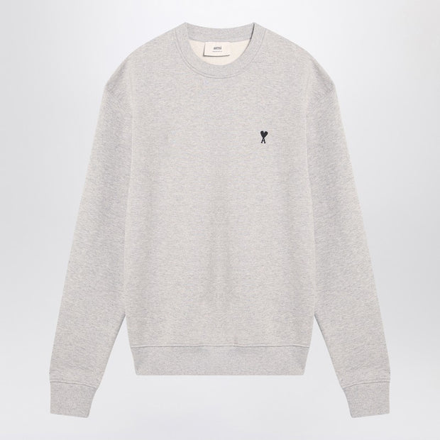 Ami Paris Grey Ami De Coeur Sweatshirt