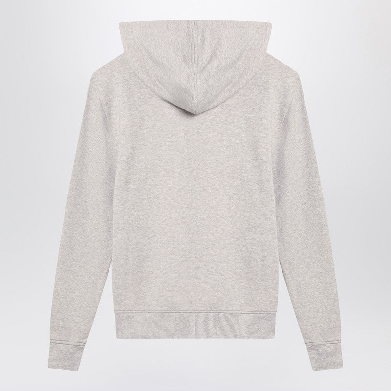 Ami Paris Grey Ami De Coeur Hoodie