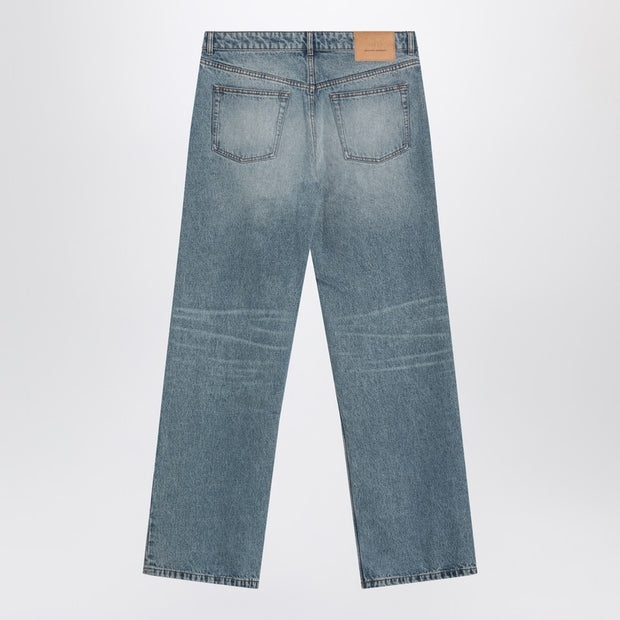 Ami Paris Wide Washed Denim Jeans