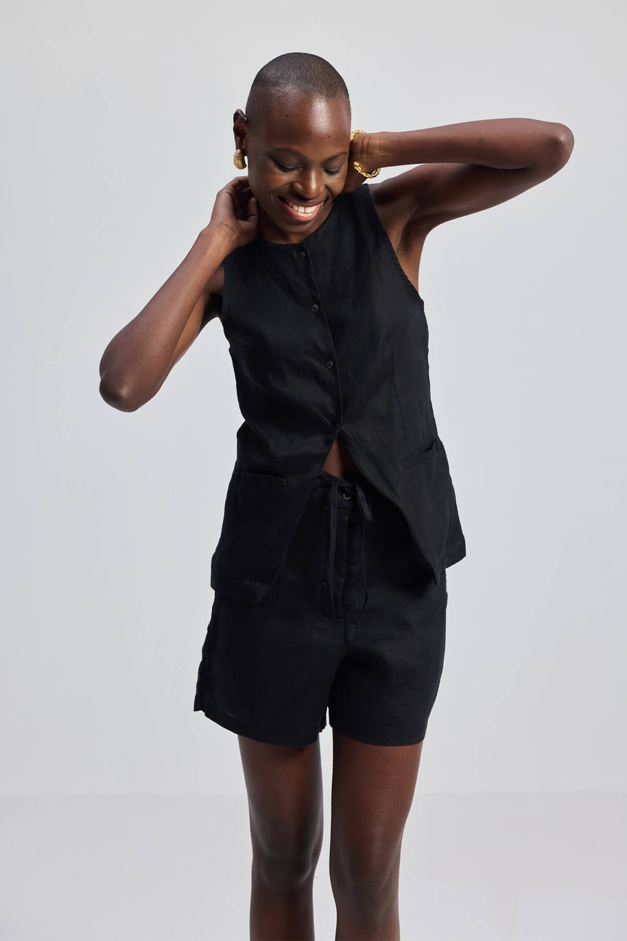 Reistor Hemp Shorts in Black