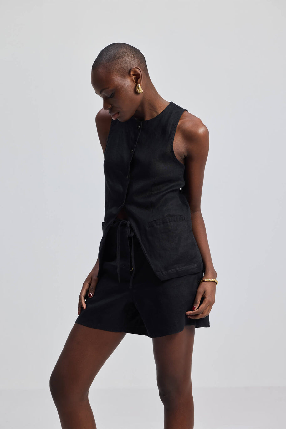Reistor Hemp Shorts in Black