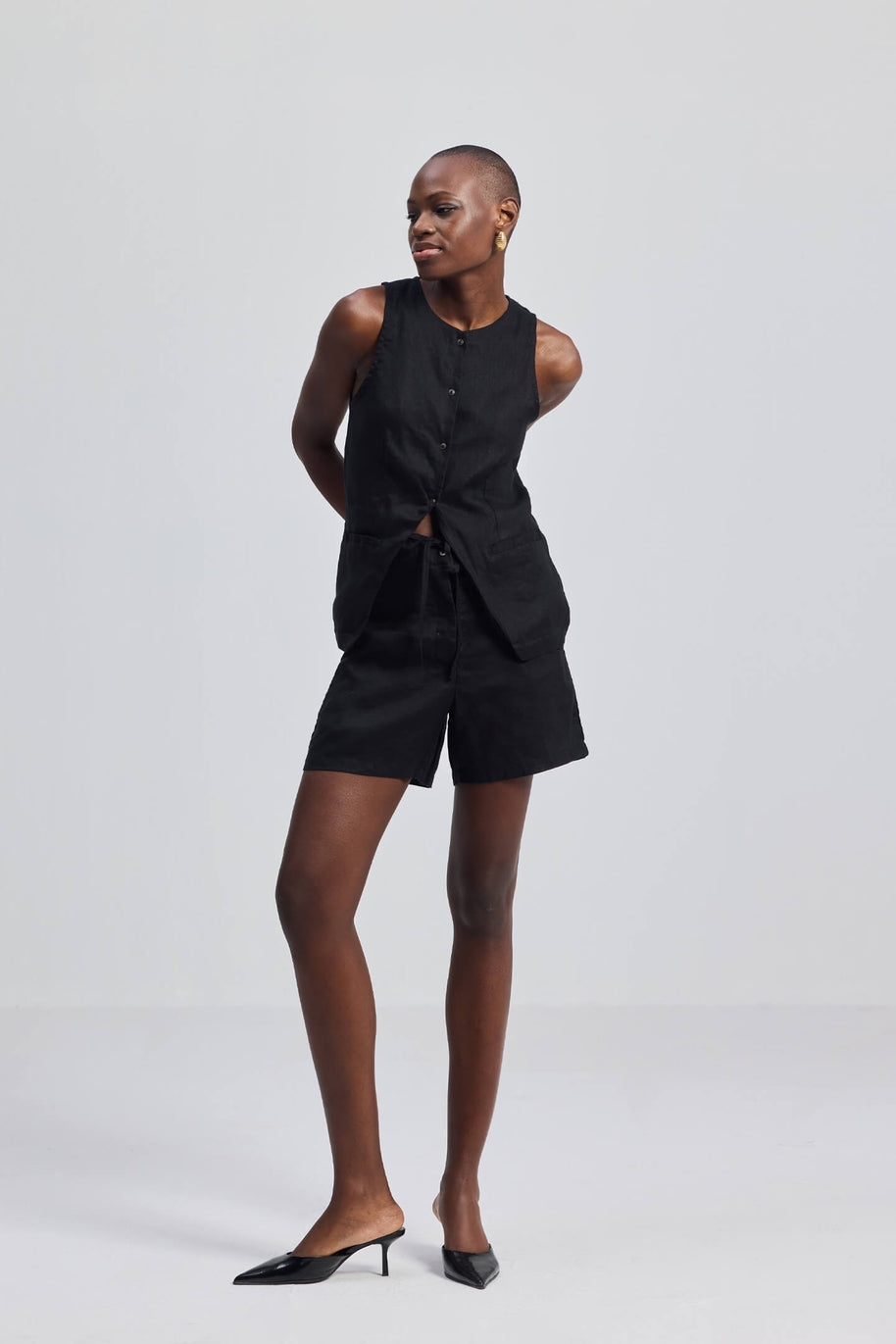 Reistor Hemp Shorts in Black