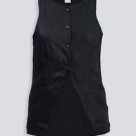 Reistor Hemp Vest Jacket in Black