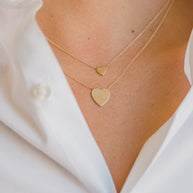 Zoe Lev 14K Gold Heart Necklaces - Mommy + Me