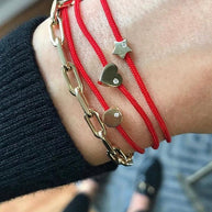Zoe Lev 14k Gold Star With Diamond Fortune Bracelet