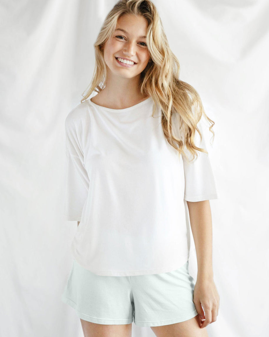 Sunday Citizen Naked Modal Boat Neck Tee (more colors)