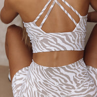 Astoria LUXE BALANCE Sports Crop - Zebra