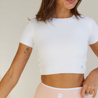 Astoria LIVE LUXE Twist Crop - White