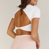 Astoria LIVE LUXE Twist Crop - White