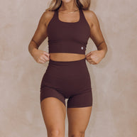 Astoria LUXE BALANCE Sports Crop - Espresso
