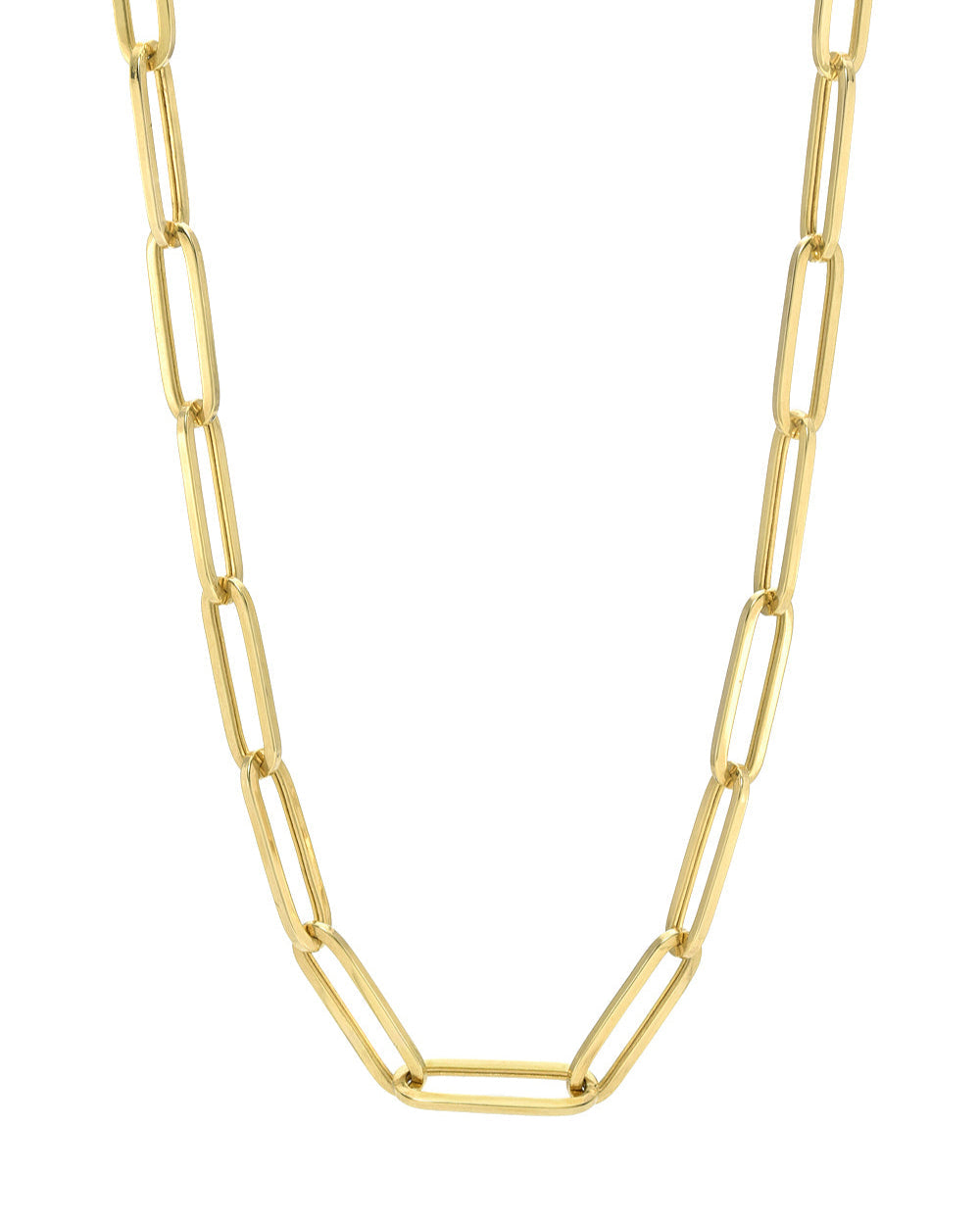 Zoe Lev 14k Gold Extra Large Paper Clip Chain Necklace