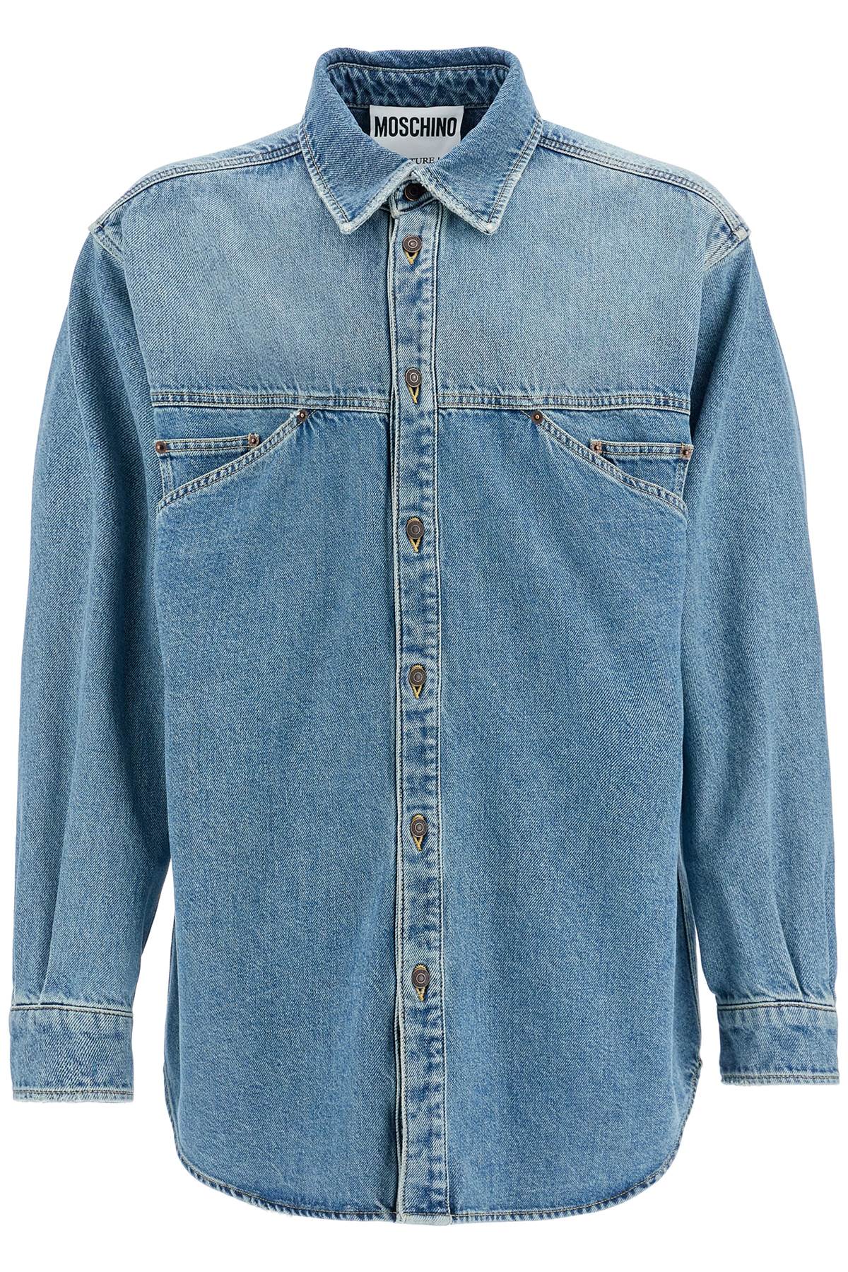 Moschino Distressed Denim Shirt