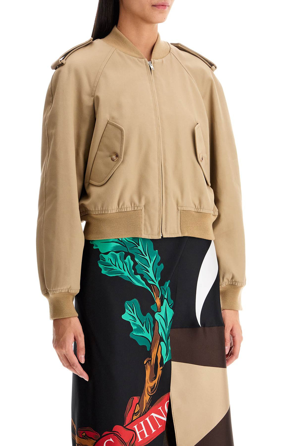 Moschino Gabardine Bomber Jacket