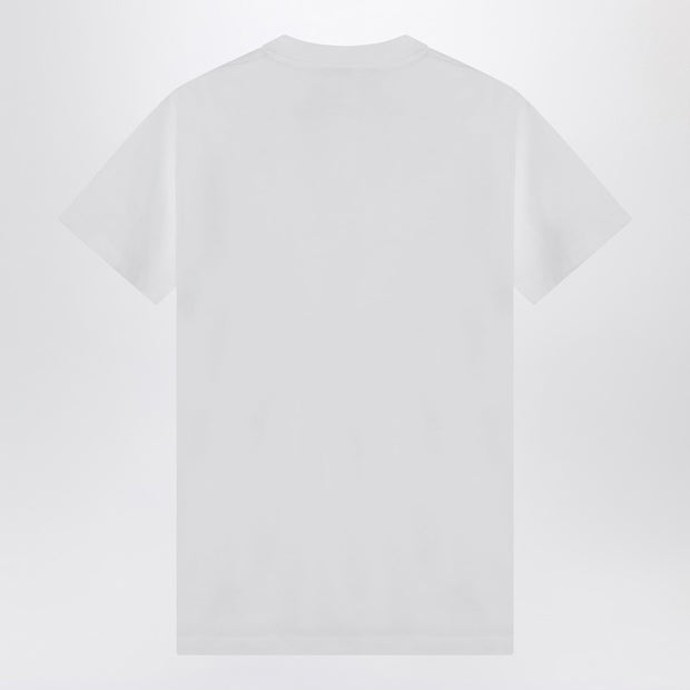 Moschino White Cotton T-shirt With Logo