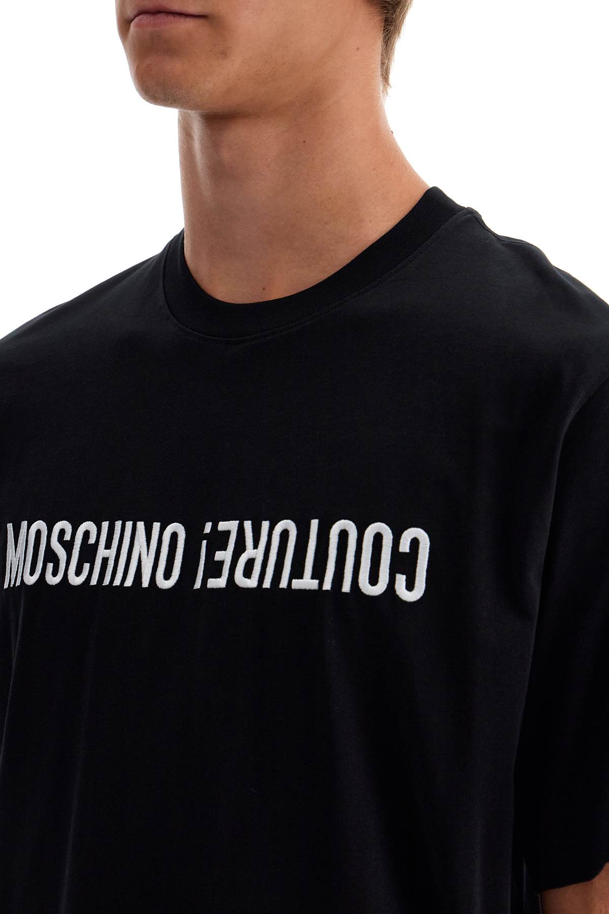 Moschino Embroidered Logo T-Shirt