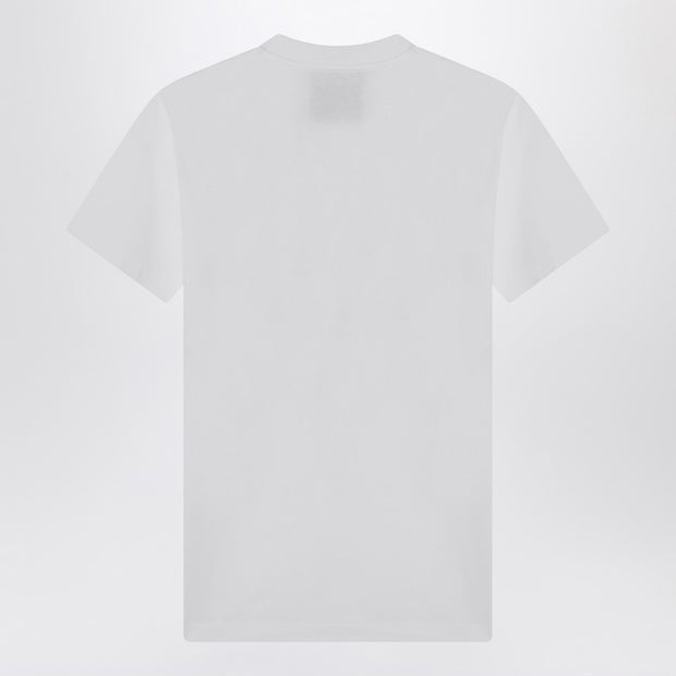 Moschino White Cotton Smile T-shirt
