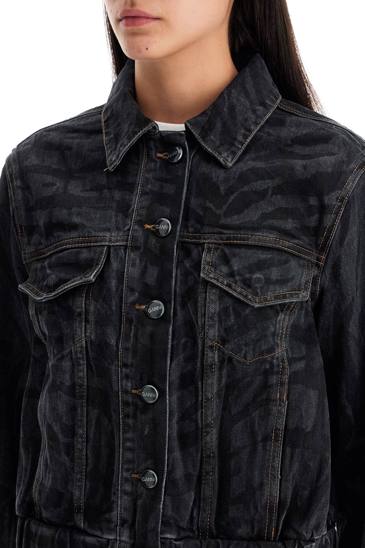 Ganni Short Denim Jacket