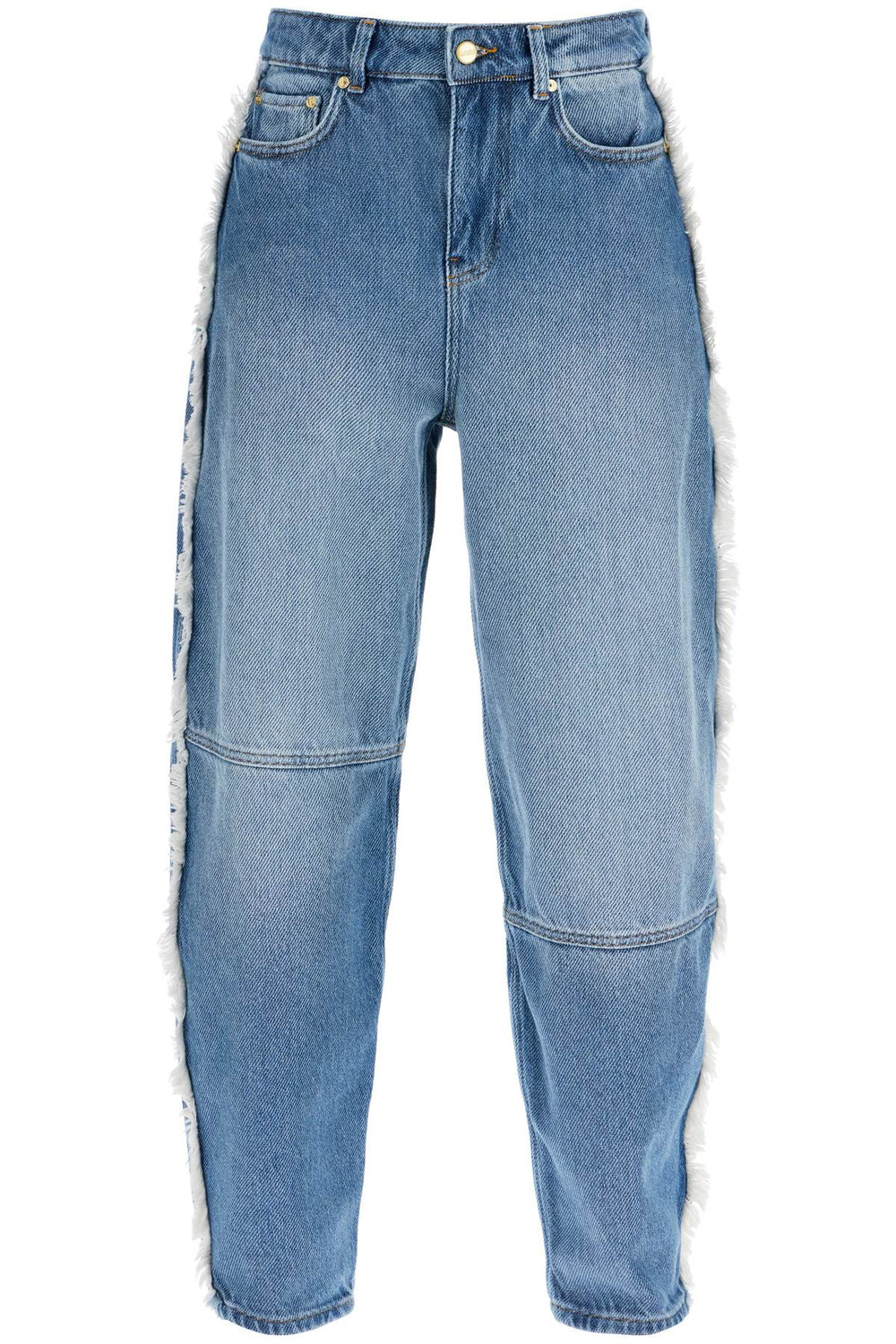 Ganni Distressed Barrel Jeans