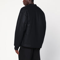 Jil Sander Black Wool Bomber Jacket
