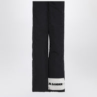 Jil Sander Black Padded Scarf With Logo