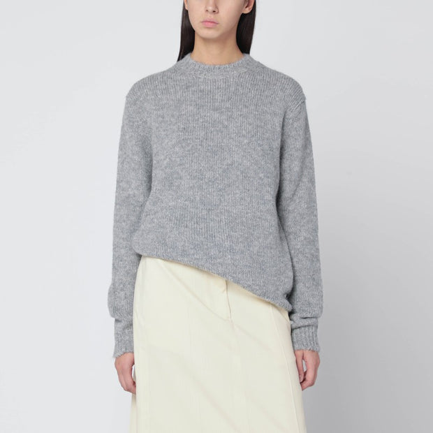 Jil Sander Light Grey Wool-blend Sweater