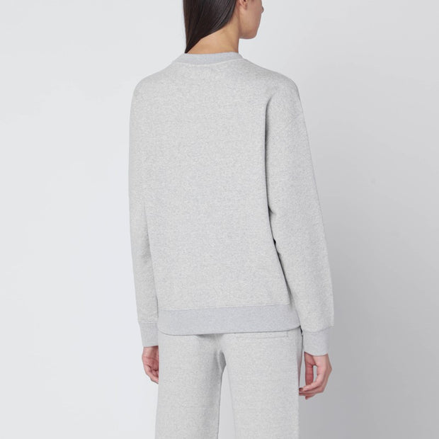 Jil Sander Light Grey Sweatshirt With Logo Print