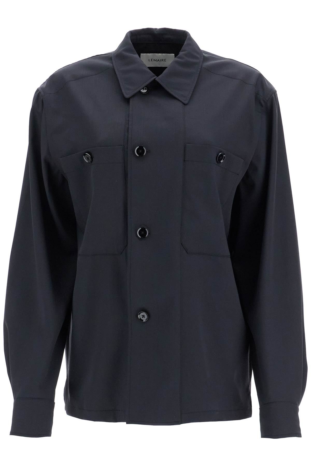 Lemaire Double-Breasted Twill Overshirt