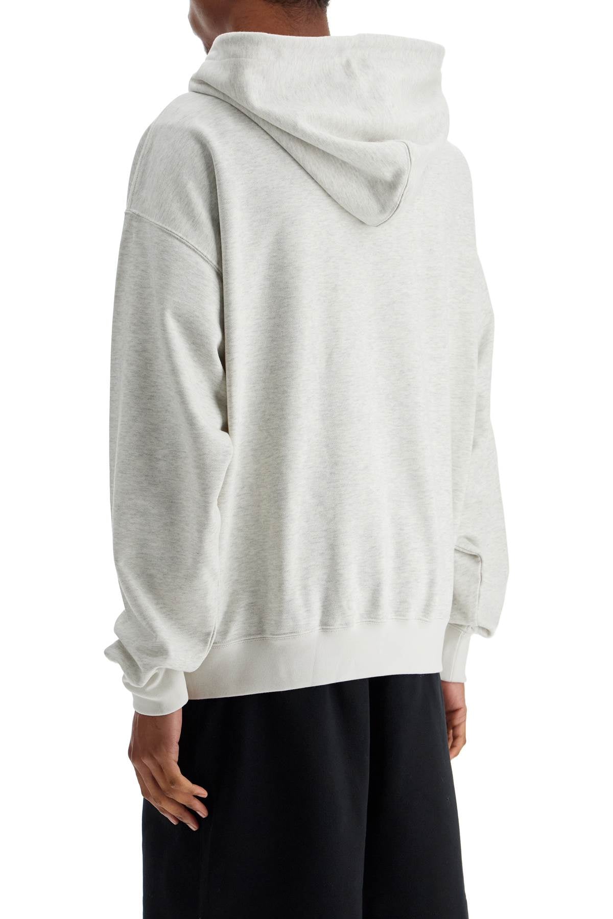 Y-3 Light Grey Cotton And Recycled Polyester Hoodie For Men