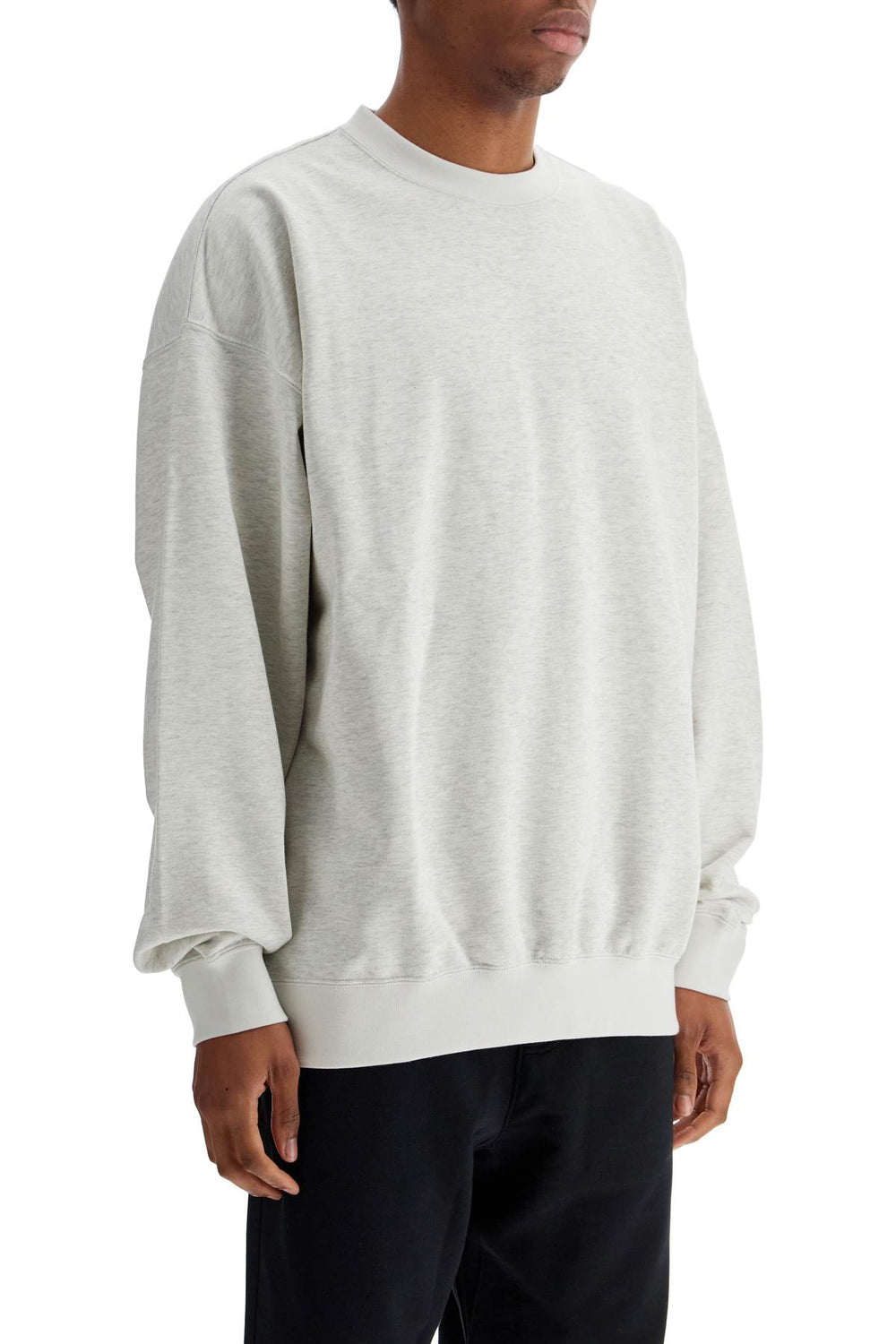 Y-3 Light Grey Soft Cotton And Polyester Sweatshirt