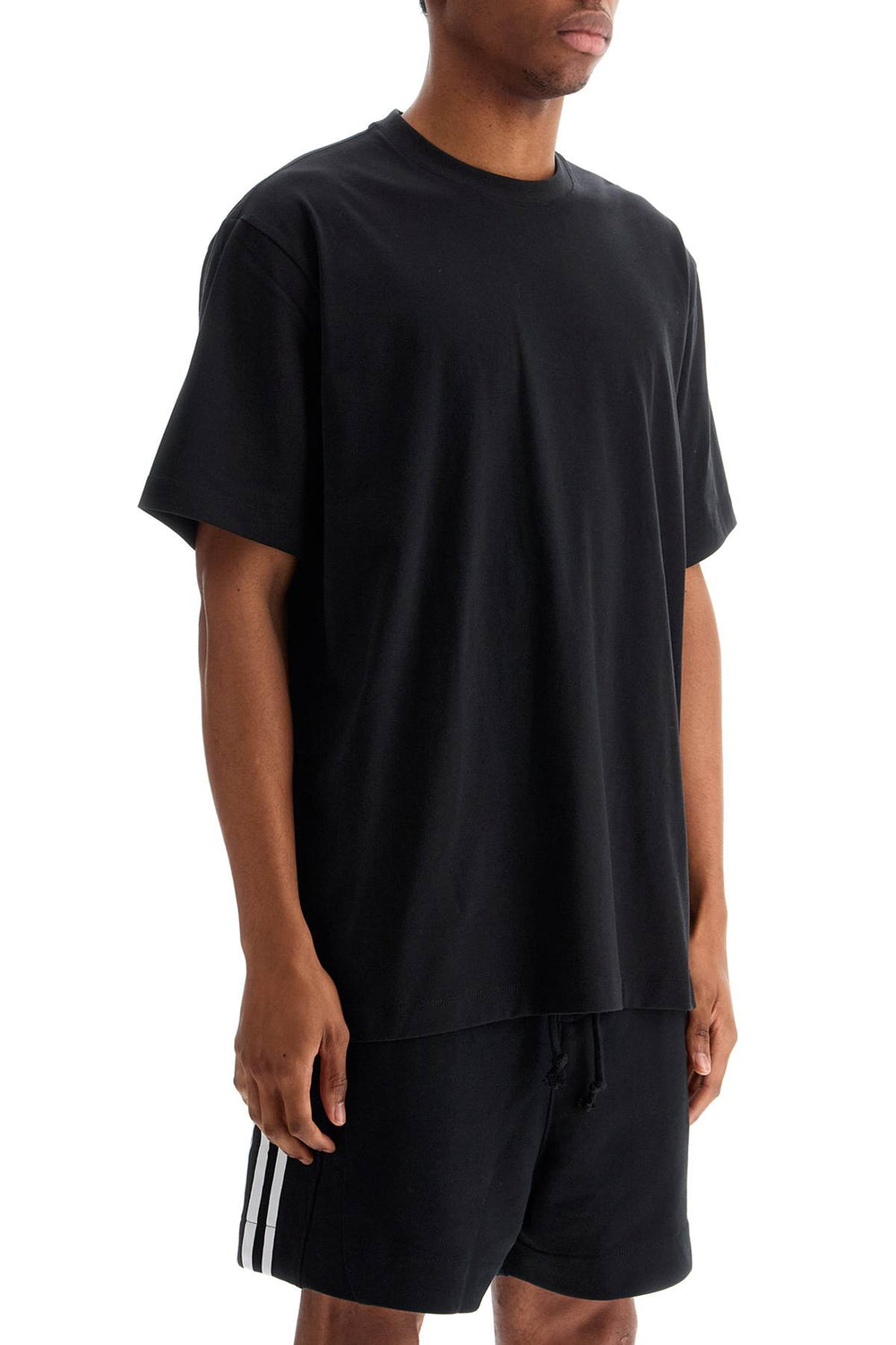 Y-3 Black Logo Cotton T-shirt